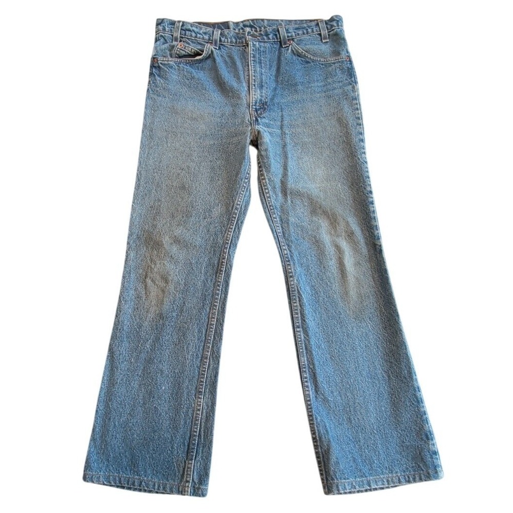 Vintage Levis 517 Orange Tab Jeans Mens Actual (34X30) Bootcut 80s USA Tag 36x34